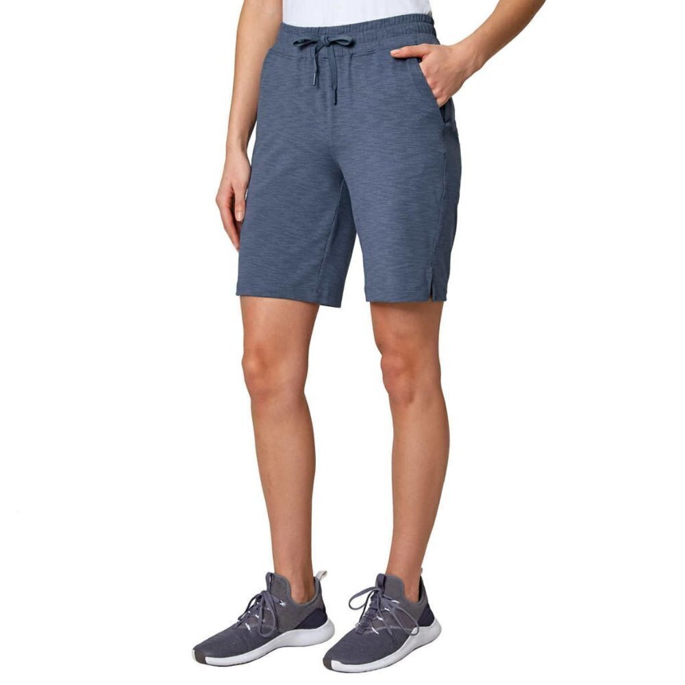 NWT Mondetta Women's Active Performance Elastic Waist Soft Casual Bermuda Shorts - Picture 2 of 6
